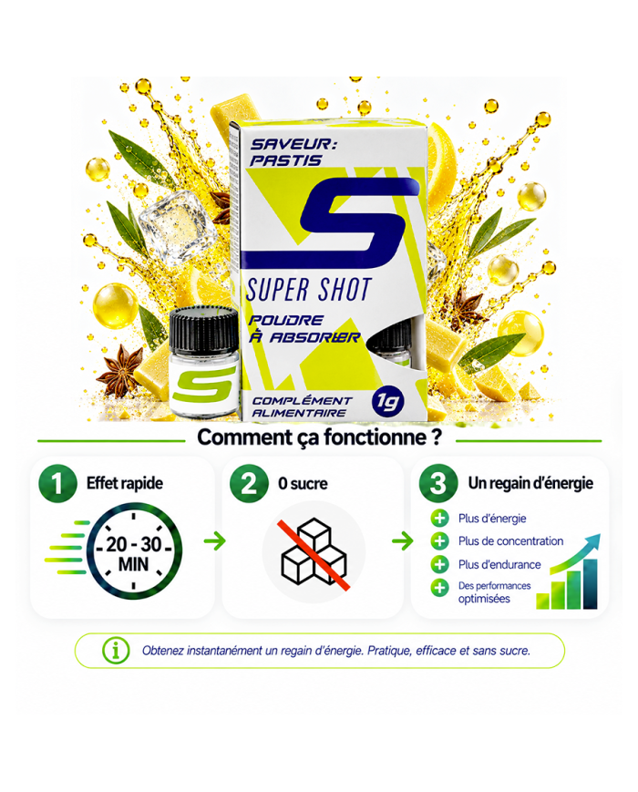 SUPER SHOT - POUDRE ENERGISANTE